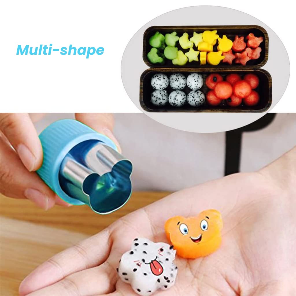 HASTHIP 10 Pcs Cookie Cutter Shapes Set, Stainless Steel Fruit Cutter Shapes Embossing Mold, Bread Sandwich Cutter for Kitchen, Baking Mold, Pastry Mold (Blue) HASTHIP 10 Pcs Cookie Cutter Shapes Set, Stainless Steel Fruit Cutter Shapes Embossing Mold, Bread Sandwich Cutter for Kitchen, Baking Mold, Pastry Mold (Blue)